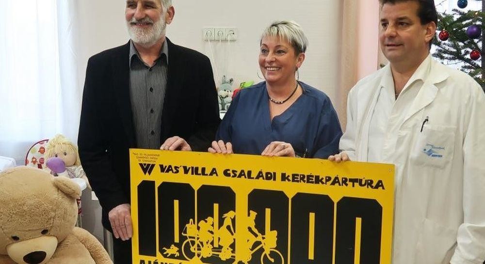 A VasVilla' családi kerékpártúra adománya