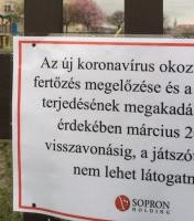 Nem lehet látogatni a soproni játszótereket
