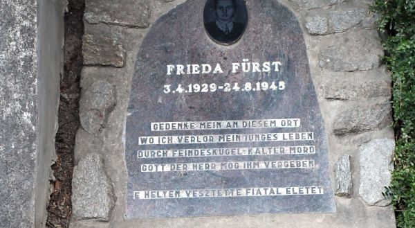 Fürst Frieda emléktáblája a Várhely utcában  Fotó: Pluzsik Tamás